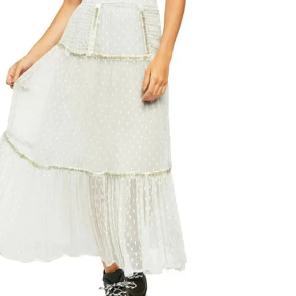 Free People Ella Midi Skirt Size 2 NWT - Picture 5 of 13